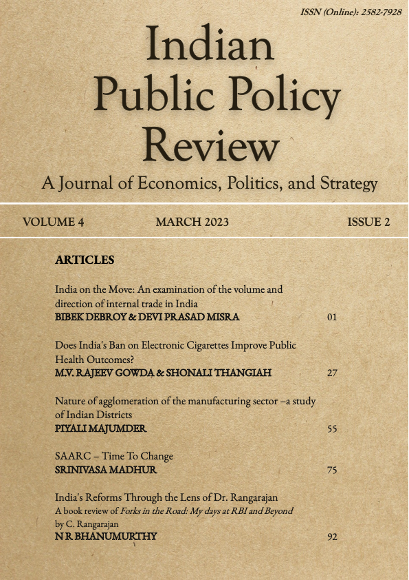 					View Vol. 4 No. 2 (Mar-Apr) (2023): Indian Public Policy Review
				